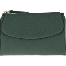 BloominBag Élıa Soft Olive Medium Deri Kadın Cüzdan & Clutch