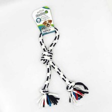 Muratech Eurodog Diş Ipi Halka Üç Düğüm Siyah Beyaz 30 cm