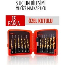 Kocadal Mht Mucize Hss 13'lü Kombinasyon Matkap Ucu Seti – Delme, Havşa, Diş Açma Tek Adımda 722474 M