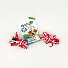 Muratech Eurodog Diş Ipi Iki Düğüm Kalın Kırmızı Beyaz 15CM