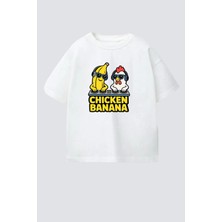 Monila Erkek Çocuk Pamuklu Bisiklet Yaka Baskılı T-Shirt
