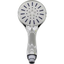 Kocadal Mht Büyük Krom Gövde - Beyaz Zemin-Gri Iğneler   Kademeli  Duş Başlık  Poşetli Ambalaj (