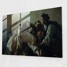 Popcasso Caravaggio Tarzı Temperli Cam Tablo Sanatı - Modern Dekoratif Unsur