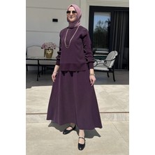 Rabia Şamlı Ipek Modal Takım Mürdüm