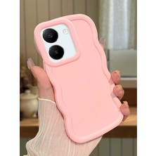 HONTINGA Vivo Y27S Uyumlu Kılıfı Düşüme Önleyici Basitlik Anti Düşme Darbeye Dayanıklı Basit Pembe Yumuşak Silikon Telefon Kılıfı K9-0000