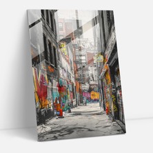 Popcasso Klasizm ve Pop Art Temalı Cam Duvar Tablosu - Klasik ve Modern Tarzın Birleşimi ile Dekoratif Cam Sanatı