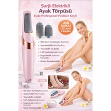 Linalp Ayak Topuk Törpüsü Ayak Bakım Cihazı Ölü Deri Temizleyici Evde Pedikür ve Topuk Bakım Aleti Teknoclasspedi Ayak Törpüsü