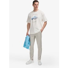 Cacharel Erkek Bej Slim Fit Pamuk Karışımlı Beli Lastikli Kanvas Pantolon 50324292-VR011