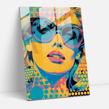 Popcasso Pop Art Desenler Temperli Cam Tablo Modern Sanat