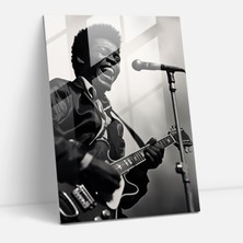 Popcasso Vintage Müzisyen Temperli Cam Tablo - Afro Karizmatik Modern Sanat Görseli