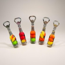 Vitrin Accessories Meyve Şişeli Açacak Magnet Seti Mutfak, Buzdolabı, Ofis ve Hediye Için Dekoratif Ürün 3 Adet