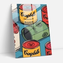 Popcasso Modern Sanat Cam Tablo - Andy Warhol Temalı Cam Tablo