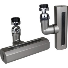 Kocadal Mht Siyah  Geniş  360 Derece Dönebilenoynar Başlık - 4 Mod  Perlatör Şelale Musluk Ucu Ktx-3