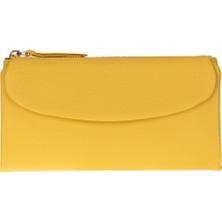 BloominBag Élıa Butter Yellow Large Deri Kadın Cüzdan & Clutch
