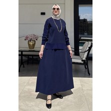 Rabia Şamlı Ipek Modal Takım Lacivert