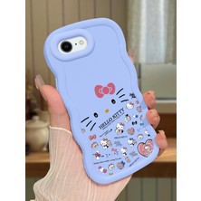 HONTINGA iPhone 6s Plus Uyumlu Kılıfı Düşüme Önleyici Basitlik Anti Düşme Darbeye Dayanıklı Basit Mavi Yumuşak Silikon Telefon Kılıfı Hello Kitty Desen K9-0076