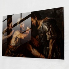 Popcasso Caravaggio Tarzı Cam Tablo Yoğun Sanat Detayı ile Ev Dekorasyonu Için Şık Seçim