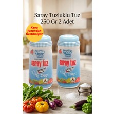 Saray Tuz Kaya Tuzu 250GR 2 Adet Plastik Tuzluklu Kolay Kullanım