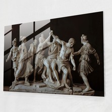 Popcasso Klasik Cam Tablo Modern Sanat Temalı Ev Dekorasyonu