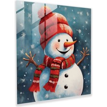 Popcasso Noel Temalı Temperli Cam Tablo - Modern Sanat Pop Illüstrasyonu