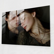 Popcasso Caravaggio Tarzı Temperli Cam Tablo - Portre Temalı Cam Duvar Tablosu