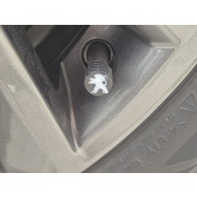 YSN Sounds Peugeot Sibop Kapağı , Peugeot Araç Lastik Sibop Kapağı , Peugeot  Araç Tekerlek Sibop Kapağı - 4 Adet