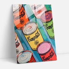 Popcasso Modern Sanat Temalı Cam Tablo - Andy Warhol Tarzı Dekoratif Parça