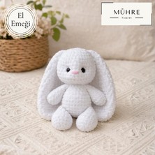 Tavşan Bebek Çocuk Uyku Arkadaşı Bebekler Için Hediye, %100 Pamuklu Organik Amigurumi Örgü