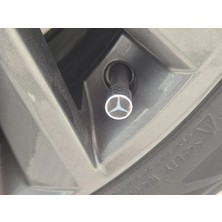 YSN Sounds Mercedes Sibop Kapağı , Mercedes & Benz Araç Lastik Sibop Kapağı , Mercedes Araç Tekerlek Sibop Kapağı - 4 Adet