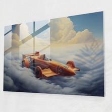 Popcasso Formula 1 Temalı Cam Tablo - Rüya Gibi Atmosfer Yakalayan Duvar Dekorasyonu