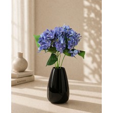 Yapay Ortanca Çiçek Demeti 5 Dallı Islak Görünümlü Hydrangea Buket Yapay Çiçek Vazo Dekor