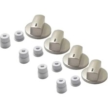 Calperia Universal Ocak Düğme Takımı, Gri Renk