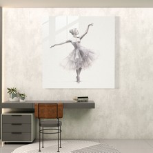 Popcasso Klasik Baleci Temperli Cam Tablo Baskı - Cam Tablo Modern Sanat