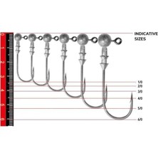 Nomura NM90007040 Round Jig Head 3lü Paket Iğne:4/0no 7gr