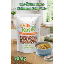 İlk Kaşık Sebzeli Arpa Şehriye 200 gr Tam Buğday 90G Sebze Eşdeğeri Bebek ve Aile Için
