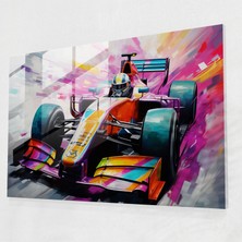 Popcasso Formula 1 Cam Duvar Tablosu