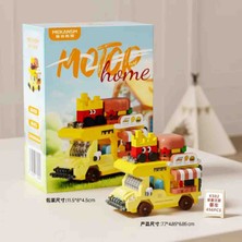 Lele Brother Motor Home Karavan Büfe Blok Seti – 456 Parça |  Mini Yapı Oyuncağı - 3D Puzzle