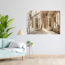 Popcasso Klasik Modern Sanat: Barok Mimarlık Temalı Temperli Cam Tablo