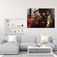 Popcasso Caravaggio Tarzı Cam Duvar Tablosu - Ihanet Temalı Dekoratif Tablo