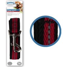 Muratech Pawise Refrektörlü Kırmızı Naylon Köpek Gezdirme Tasması 1,2 mt