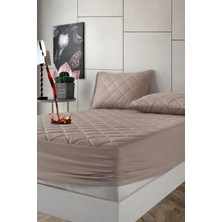Calperia Kahverengi Kapitone Sıvı Geçirmez Yatak Koruyucu (160X200 Cm)