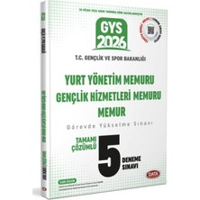 Data Yayınları Data 2026 GYS Gençlik ve Spor Bakanlığı Yurt Yönetim Memuru 5 Den