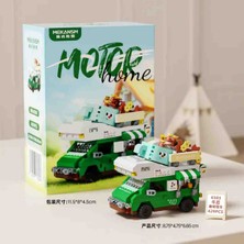 Lele Brother Motor Home Karavan Büfe Blok Seti – 429 Parça |  Mini Yapı Oyuncağı - 3D Puzzle