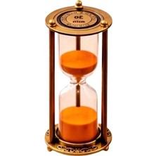 Calperia 30 Dakikalık Renkli Kum Saati, Metal Çerçeveli Dekoratif Zaman Ölçer