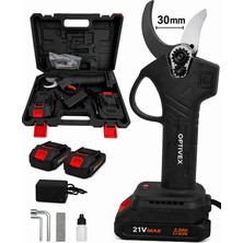 Optivex 21V Çift Akülü Şarjlı Odun Dal Kesme Makinesi