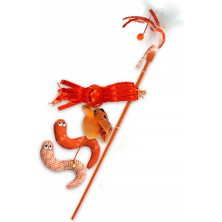 Muratech Afp Modern Cat - Peluş 5 Oyuncaklı Olta Turuncu