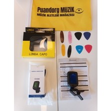 Puandorg Tuner Dijital Akort Aleti(+Gitar ve Bağlama Kaposu + Pena ve Mızrap Seti Hediyeli)