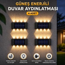 Larens Solar Çift Açılı Güneş Enerjili Duvar Lambası