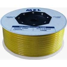 TDA 08 x 5 mm Poliüretan Hortum Pnömatik Hava Hortumu Yellow (Sarı) Pu Hose 100 Metre