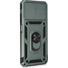 Vintessy Xiaomi Redmi Note 10 Kılıf Pars Lens Yüzüklü Silikon - Yeşil